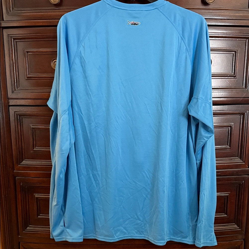 Men's Patagonia Blue Long Sleeve Fly Fishing Shirt -Like New - Picture 3 of 9